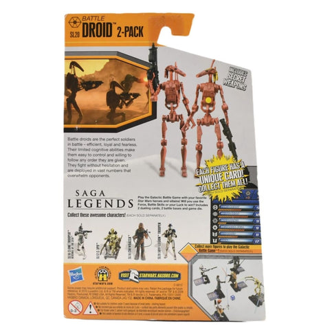 Star Wars Saga Legends - Battle Droid Action Figure 2-Pack SL20 - Toys & Games:Action Figures & Accessories:Action Figures