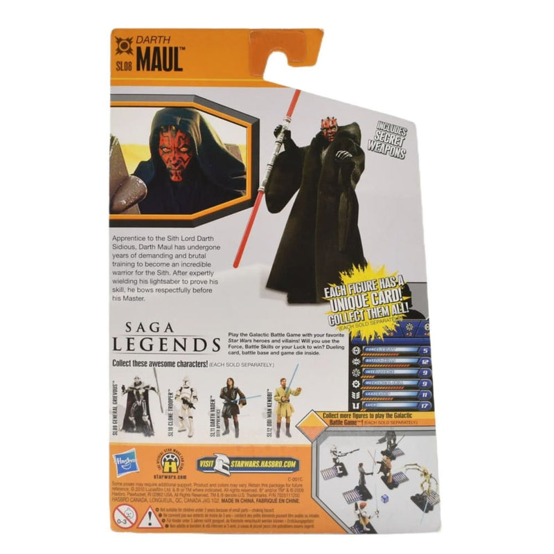 Star Wars Saga Legends - Darth Maul (Sith Apprentice) Action Figure SL08 - Toys & Games:Action Figures & Accessories:Action Figures