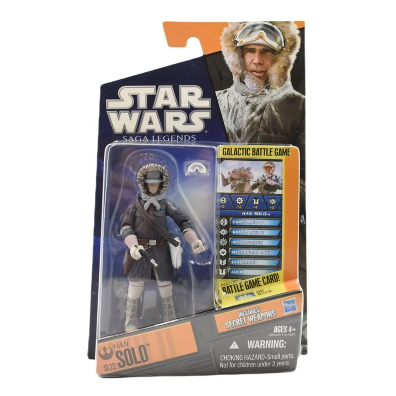 Star Wars Saga Legends - Han Solo (Hoth Outfit) Action Figure SL22 - Toys & Games:Action Figures & Accessories:Action Figures