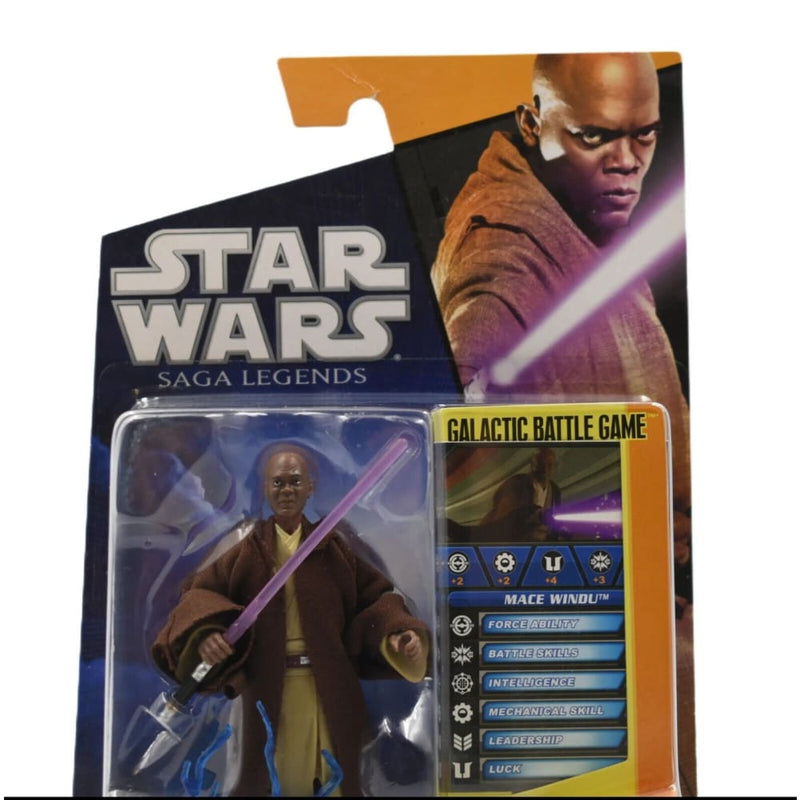 Star Wars Saga Legends - Mace Windu (Jedi Master) Action Figure SL29 - Toys & Games:Action Figures & Accessories:Action Figures