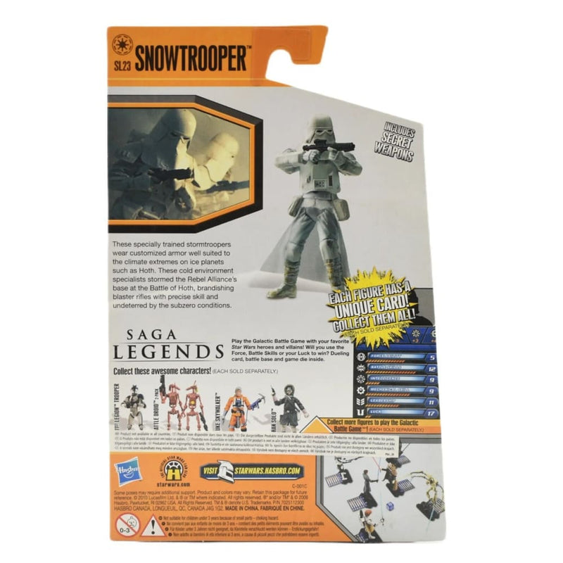 Star Wars Saga Legends - Snowtrooper Action Figure SL23 - Toys & Games:Action Figures & Accessories:Action Figures