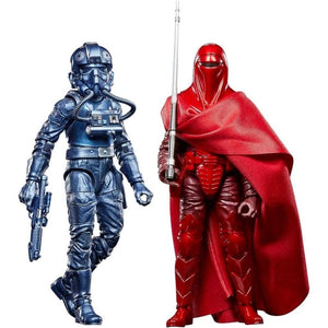 Star Wars The Black Series Carbonized - Emperor’s Royal Guard & TIE Fighter Pilot 2-Pack - Toys & Games:Action Figures &