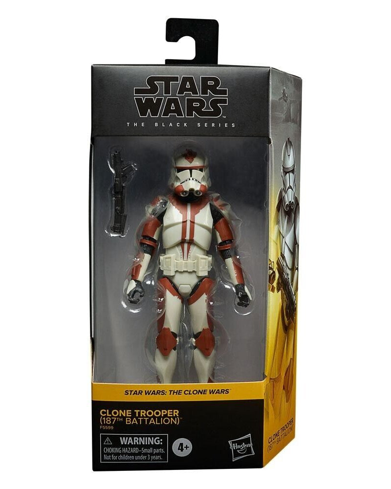 Star Wars The Black Series Clone Wars - Clone Trooper (187th Battalion) Figure - Toys & Games:Action Figures & Accessories:Action Figures