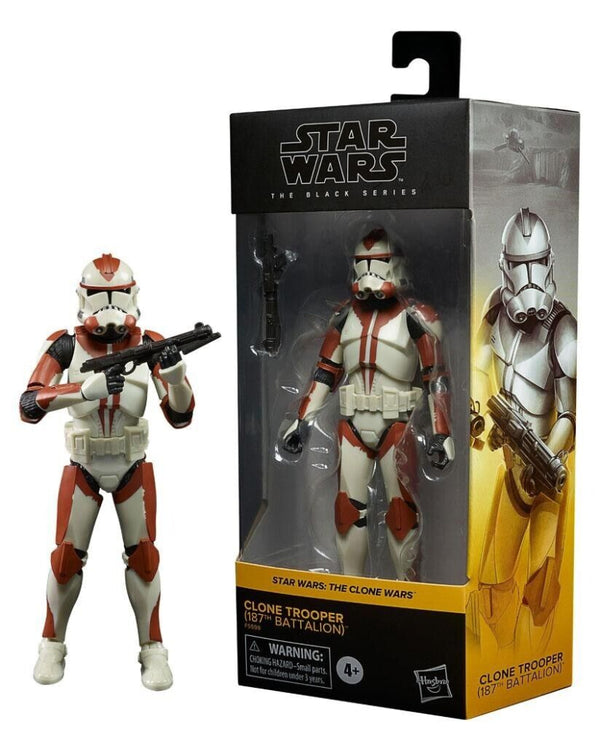 Star Wars The Black Series Clone Wars - Clone Trooper (187th Battalion) Figure - Toys & Games:Action Figures & Accessories:Action Figures