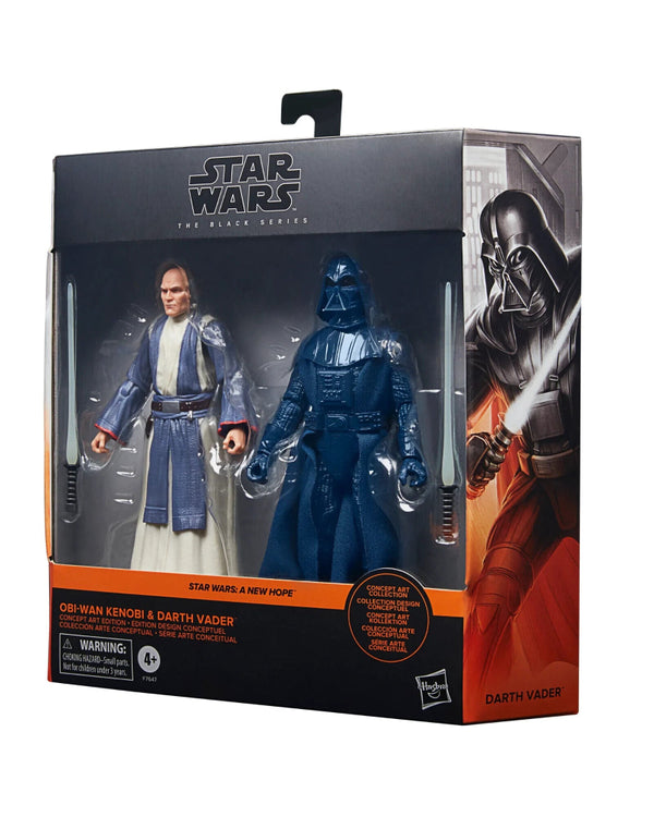 Star Wars The Black Series (Ralph McQuarrie) Obi - Wan Kenobi & Darth Vader 2 - Pack - Toys Games:Action Figures Accessories:Action