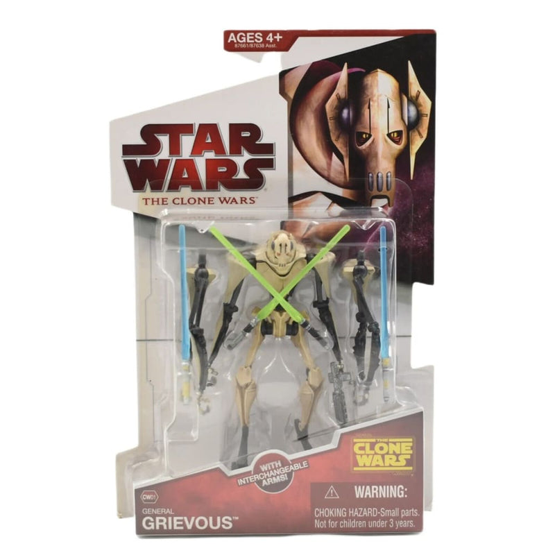 Star Wars The Clone Wars - General Grievous Action Figure CW01 - Toys & Games:Action Figures & Accessories:Action Figures