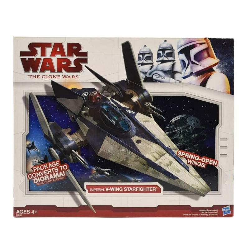 Star Wars The Clone Wars - Imperial V-Wing Fighter Vehicle - Toys & Games:Action Figures & Accessories:Action Figures