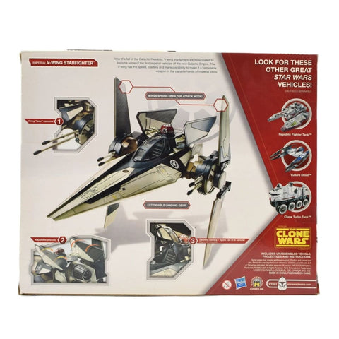 Star Wars The Clone Wars - Imperial V-Wing Fighter Vehicle - Toys & Games:Action Figures & Accessories:Action Figures