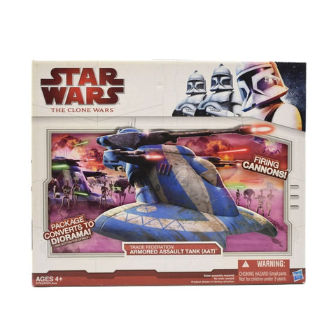 Star Wars The Clone Wars - Trade Federation Armored Assault Tank (AAT) Vehicle - Toys & Games:Action Figures & Accessories:Action Figures