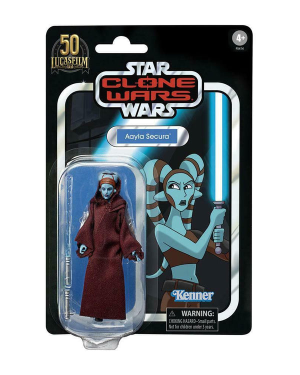 Star Wars The Clone Wars Vintage Collection - Aayla Secura Action Figure - Toys & Games:Action Figures & Accessories:Action Figures