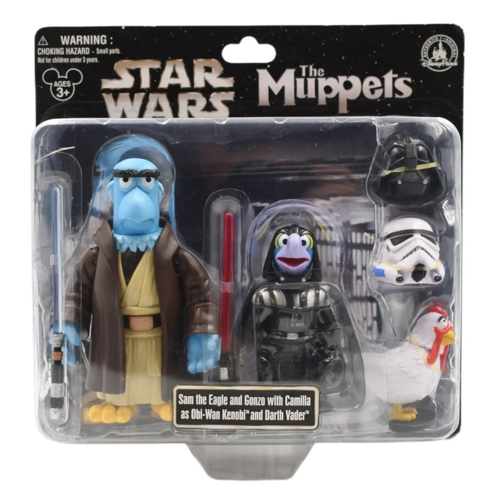 Star Wars The Muppets Sam & Gonzo as Obi-Wan Kenobi & Darth Vader Exclusive Set - Toys & Games:Action Figures & Accessories:Action Figures