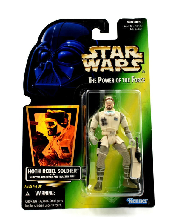 Star Wars The Power of The Force (Foil) - Hoth Rebel Soldier Action Figure - Toys & Games:Action Figures:TV Movies & Video Games