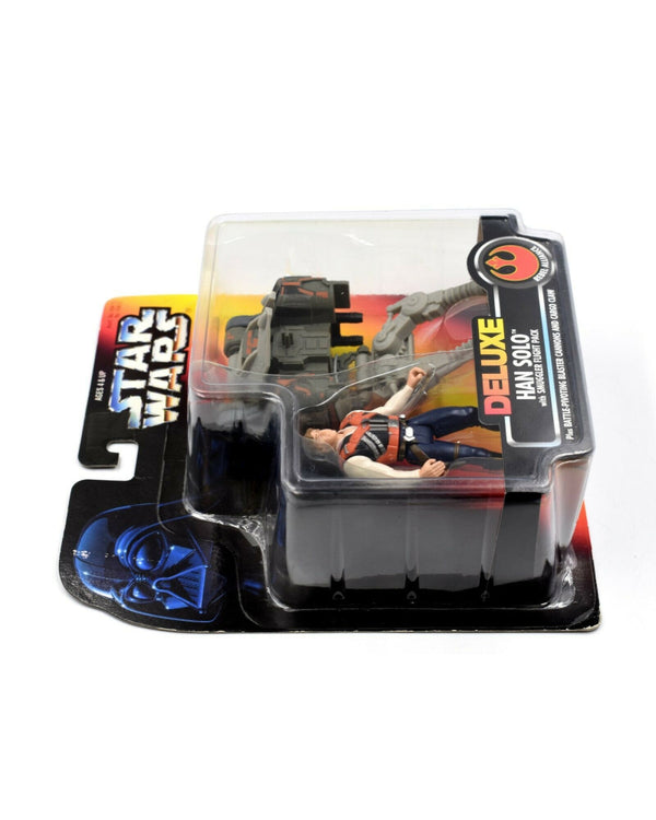 Star Wars Power of The Force (Red Euro) - Han Solo with Smuggler Flight Pack - Toys & Games:Action Figures:TV Movies & Video Games