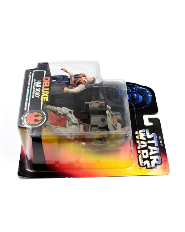 Star Wars Power of The Force (Red Euro) - Han Solo with Smuggler Flight Pack - Toys & Games:Action Figures:TV Movies & Video Games