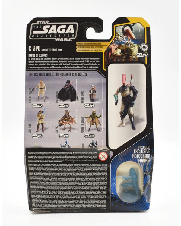 Star Wars The Saga Collection #17 C-3PO with Battle Droid Head Action Figure - Toys & Games:Action Figures & Accessories:Action Figures