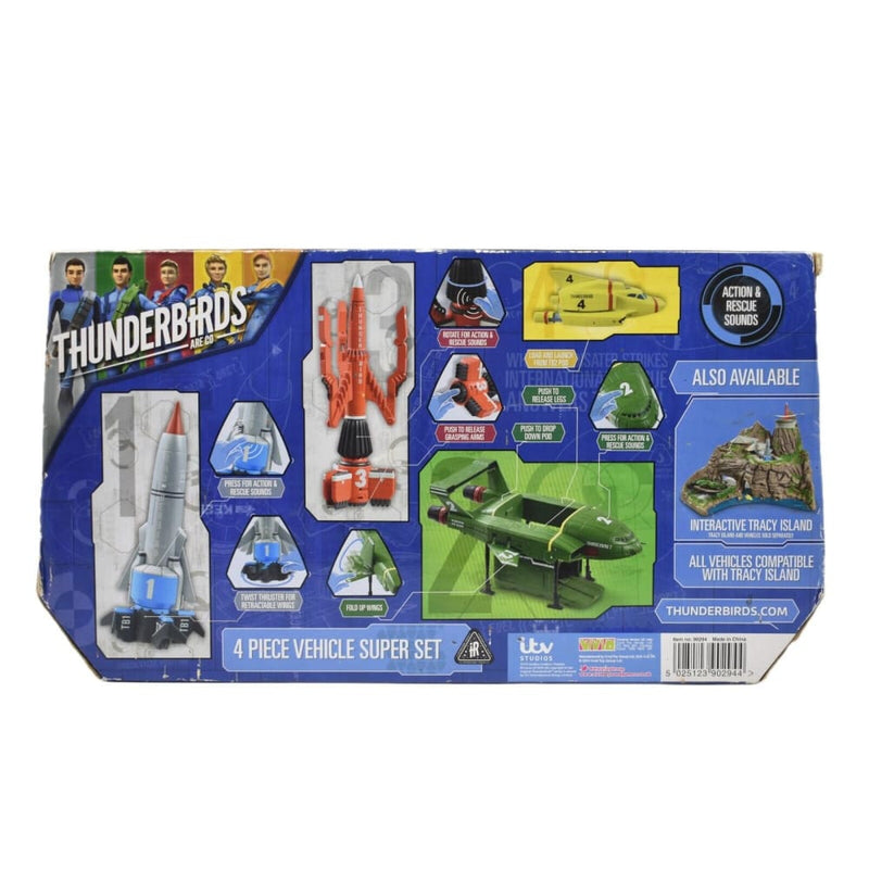 Thunderbirds Are Go - TB1 TB2 TB3 & TB4 - 4 Piece Vehicle Super Set - Toys & Games:Action Figures & Accessories:Action Figures