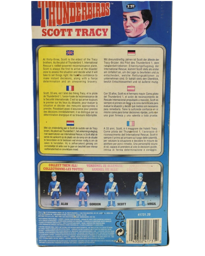 Matchbox 1994 Thunderbirds - Scott Tracy 10.5’’ Scale Action Figure - Toys & Games:Action Figures & Accessories:Action Figures