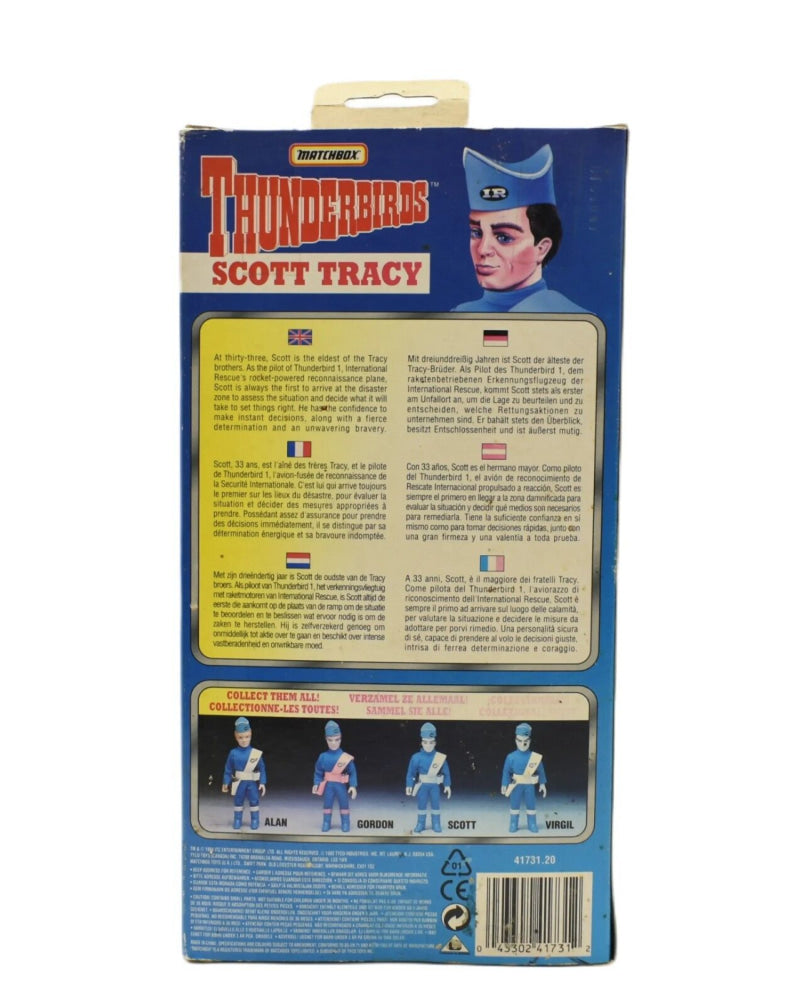 Matchbox 1994 Thunderbirds - Scott Tracy 10.5’’ Scale Action Figure - Toys & Games:Action Figures & Accessories:Action Figures