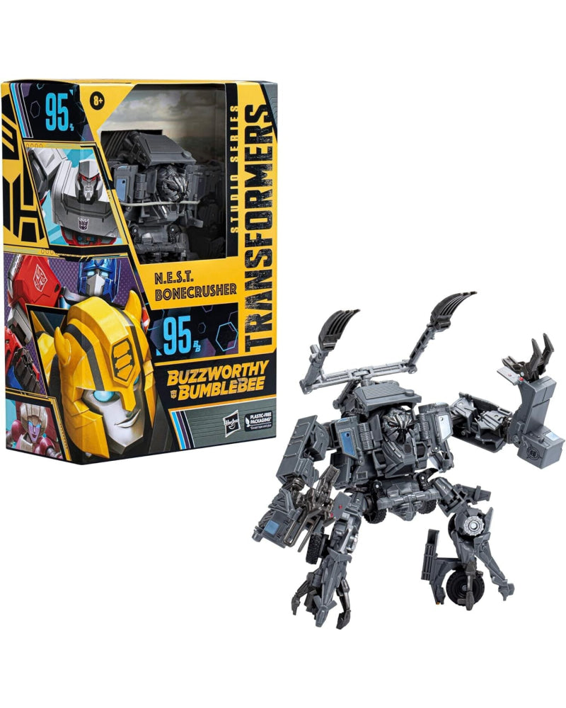 Transformers Studio Series 95 - Buzzworthy Bumblebee N.E.S.T. Bonecrusher Figure - Toys & Games:Action Figures & Accessories:Action Figures