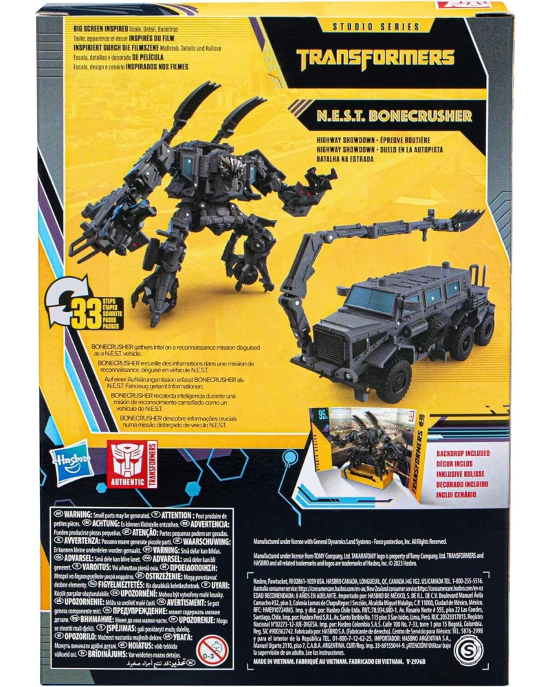 Transformers Studio Series 95 - Buzzworthy Bumblebee N.E.S.T. Bonecrusher Figure - Toys & Games:Action Figures & Accessories:Action Figures