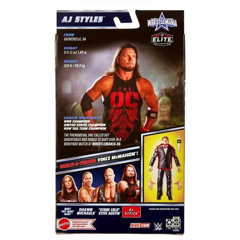 WWE Elite Collection Wrestlemania 2022 - AJ Styles Action Figure COMING SOON - Toys & Games:Action Figures & Accessories:Action Figures